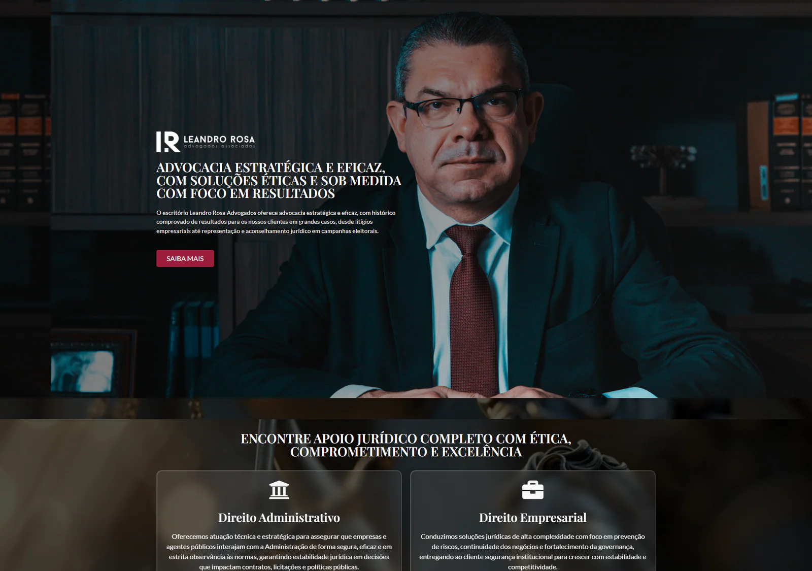 Hero do site Leandro Rosa Advogados Associados